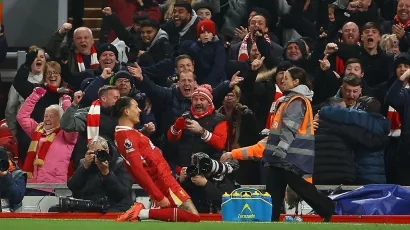 Segundo gol del uruguayo esta temporada en la Premier League