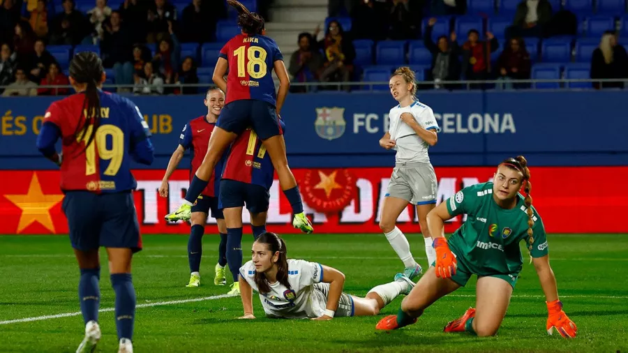 El Barelona lo logró; vapuleó 7-0 en Champions League femenil