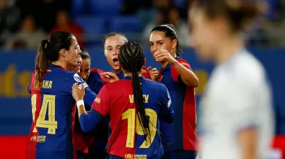 El Barelona lo logró; vapuleó 7-0 en Champions League femenil