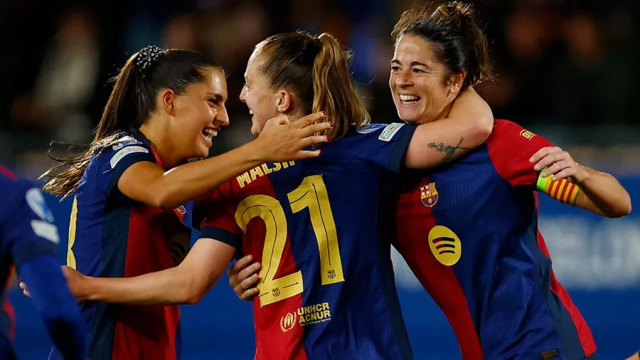 El Barelona lo logró; vapuleó 7-0 en Champions League femenil