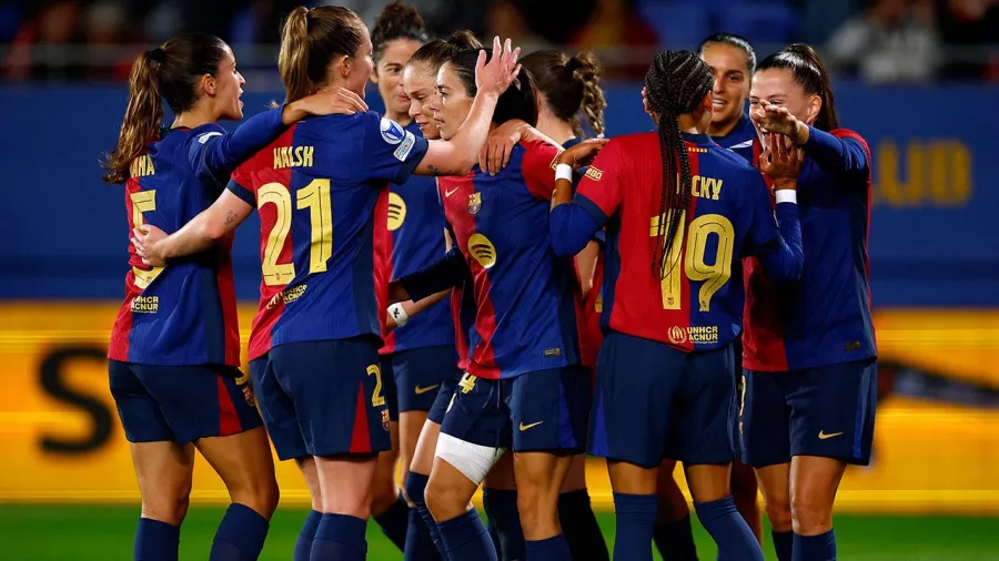 El Barelona lo logró; vapuleó 7-0 en Champions League femenil