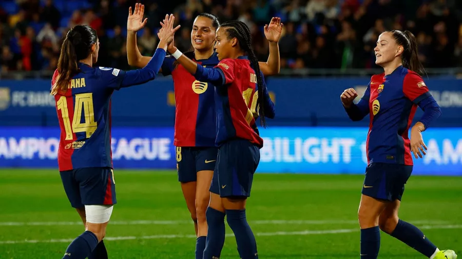 El Barelona lo logró; vapuleó 7-0 en Champions League femenil