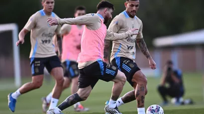 Argentina entrenó con toda su artillería