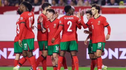 Portugal terminó en el primer lugar del Grupo 1 de la Liga A con 14 puntos