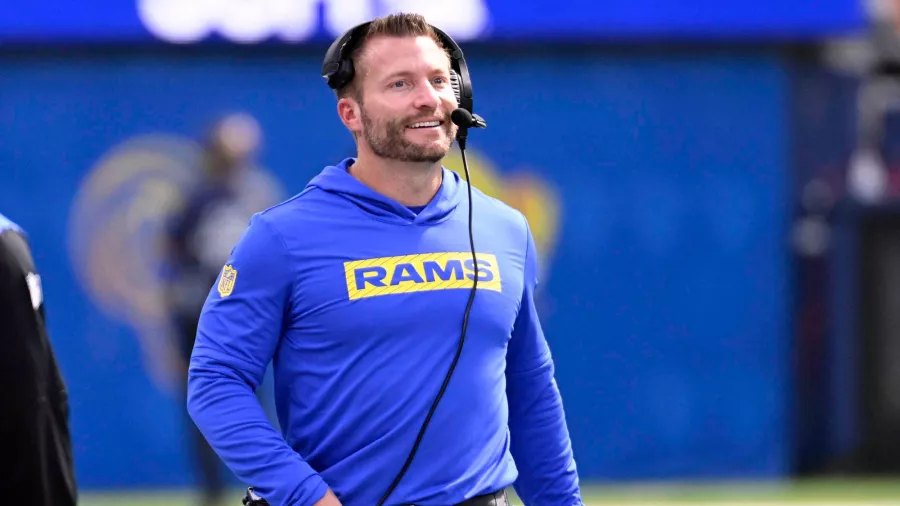 9. Sean McVay, Los Angeles Rams: Sueldo anual: 15MDD | Campeonatos: 1 | Porcentaje de victorias: 0.6 | Años entrenando: 8