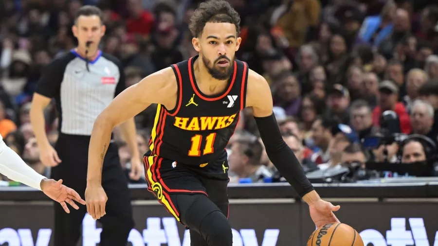 La marca de Young es la más grande de su carrera, la más alta de la actual temporada y la mejor de un jugador de los Hawks