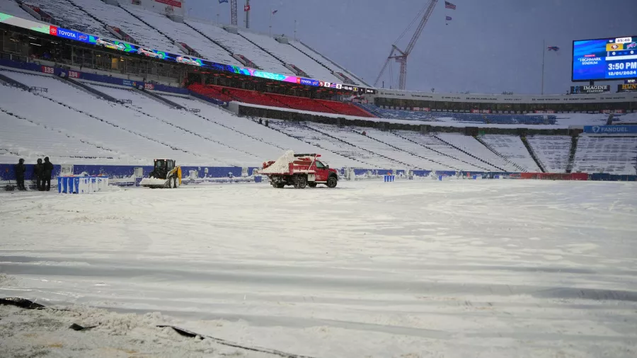 La nieve se apoderó del estadio de los Bills, pero sí habrá juego contra los 49ers