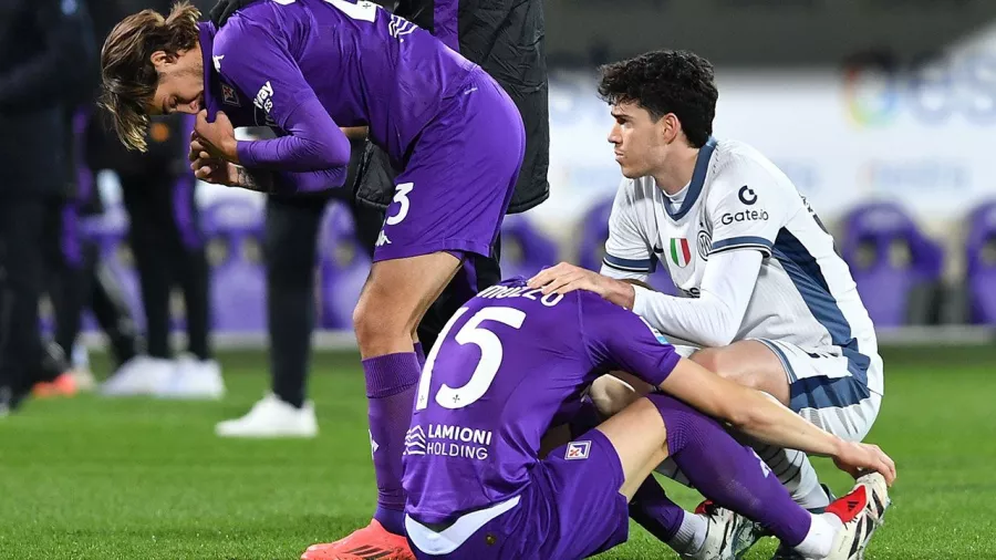 Drama en la Serie A, se desploma un jugador de la Fiorentina