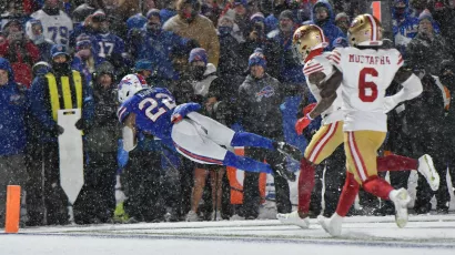 Los Bills y la nieve arrollaron a los 49ers