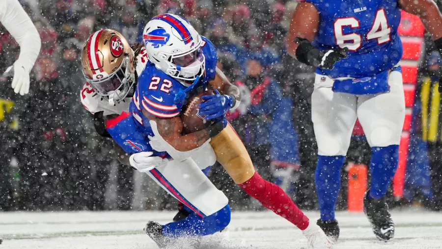 Los Bills y la nieve arrollaron a los 49ers