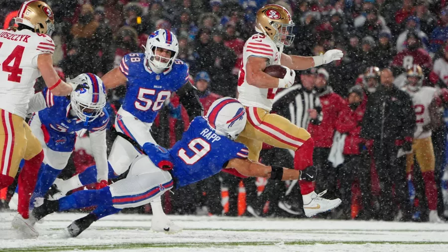 Los Bills y la nieve arrollaron a los 49ers