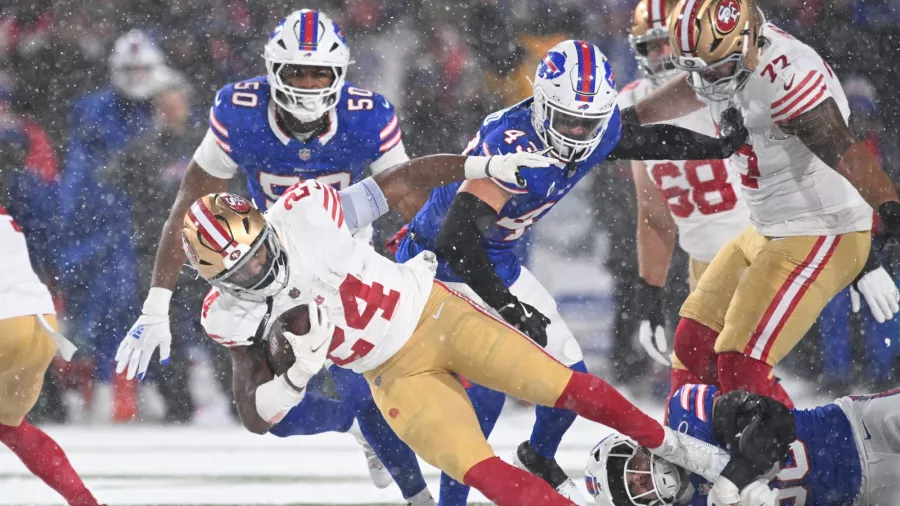 Los Bills y la nieve arrollaron a los 49ers