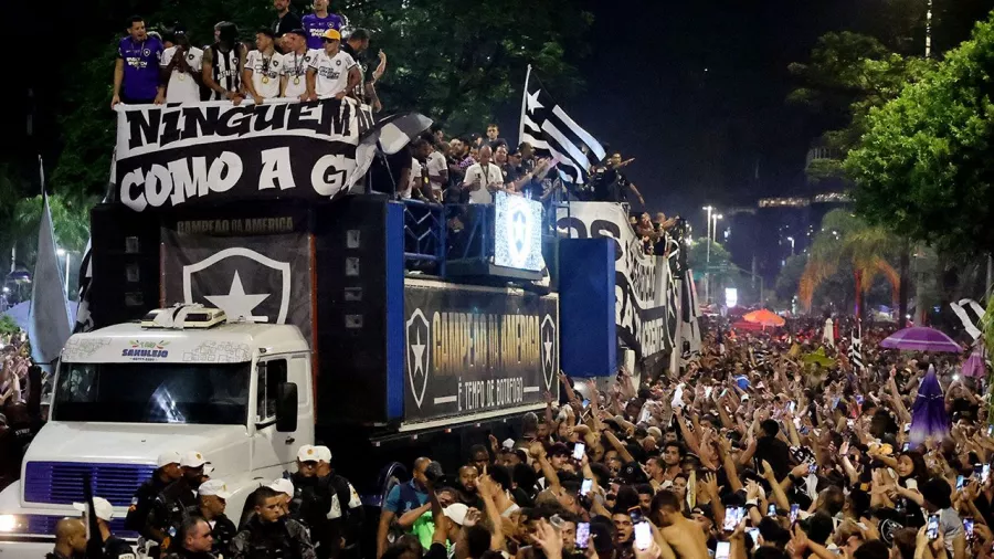 Celebración inolvidable por el título del Botafogo