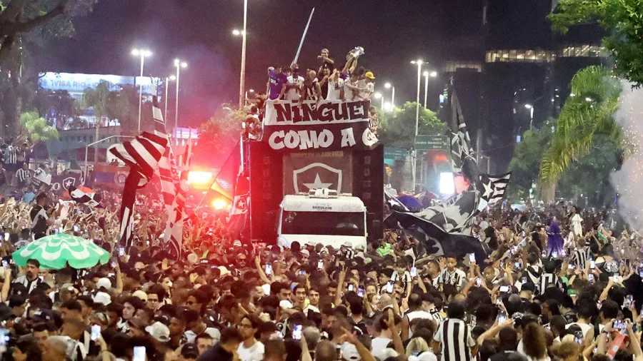 Celebración inolvidable por el título del Botafogo