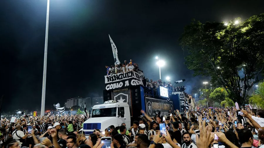 Celebración inolvidable por el título del Botafogo