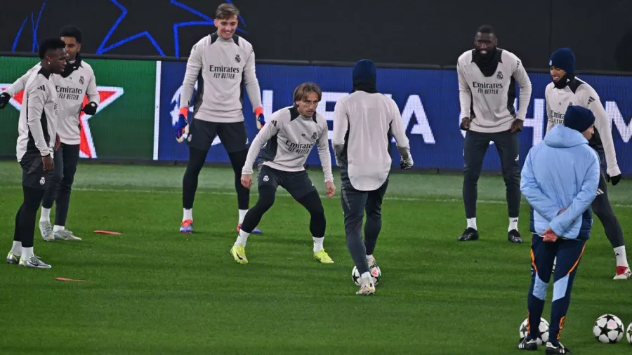 Con todo y Vinícius Jr., Real Madrid entrenó en el campo de Atalanta