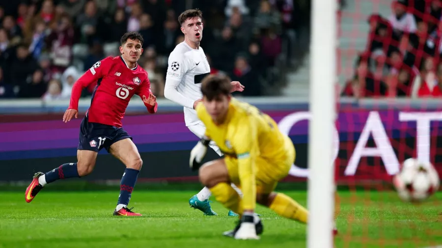 Lille ganó y se sostiene en la parte alta de la Champions League