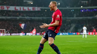 Lille ganó y se sostiene en la parte alta de la Champions League