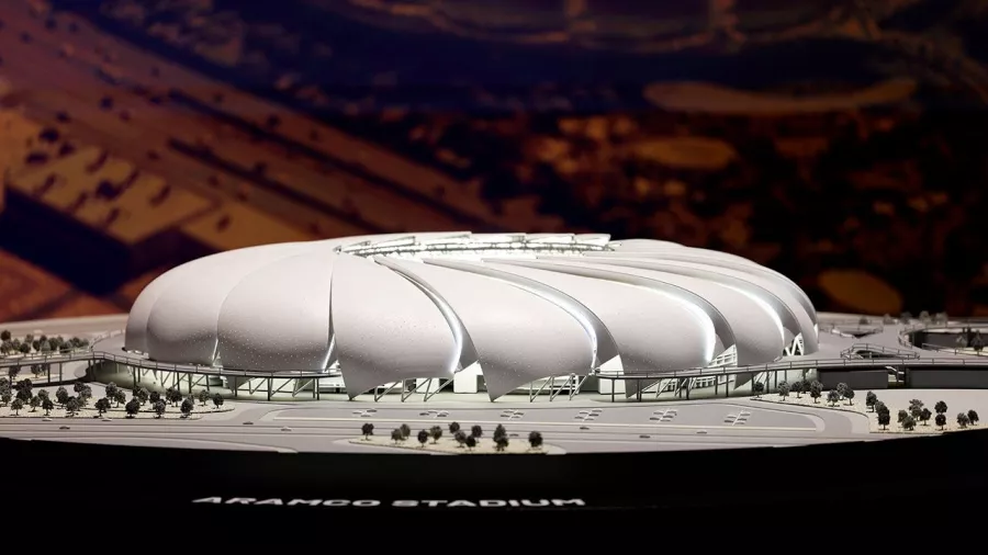 Estadio Aramco (Al Khobar) con capacidad para 46.096 espectadores. Podrá albergar como máxima categoría los octavos de final. Su construcción ya ha empezado.