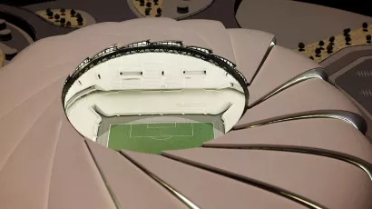 Estadio Aramco (Al Khobar) con capacidad para 46.096 espectadores. Podrá albergar como máxima categoría los octavos de final. Su construcción ya ha empezado.