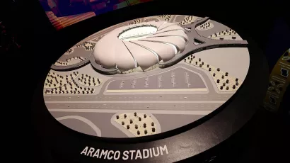 Estadio Aramco (Al Khobar) con capacidad para 46.096 espectadores. Podrá albergar como máxima categoría los octavos de final. Su construcción ya ha empezado.