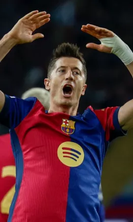 Robert Lewandowski; el arma del Barcelona en el Signal Iduna Park