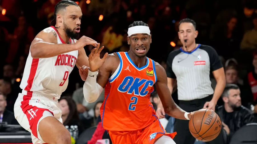 El canadiense Shai Gilgeous-Alexander anotó 32 puntos en la victoria 111-96 sobre los Houston Rockets, que coloca al Thunder en la final de la NBA Cup contra los Milwaukee Bucks