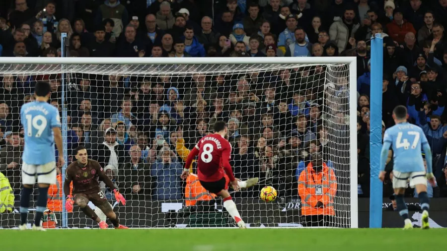 El portugués  ha marcado 21 de sus 25 penales para Manchester United en la Premier League