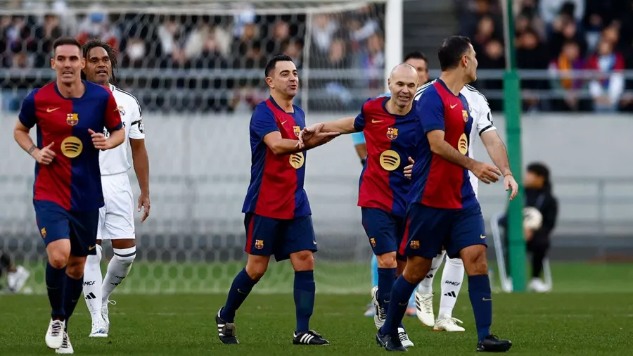 Xavi Hernández y Andrés Iniesta, juntos otra vez contra el Real Madrid