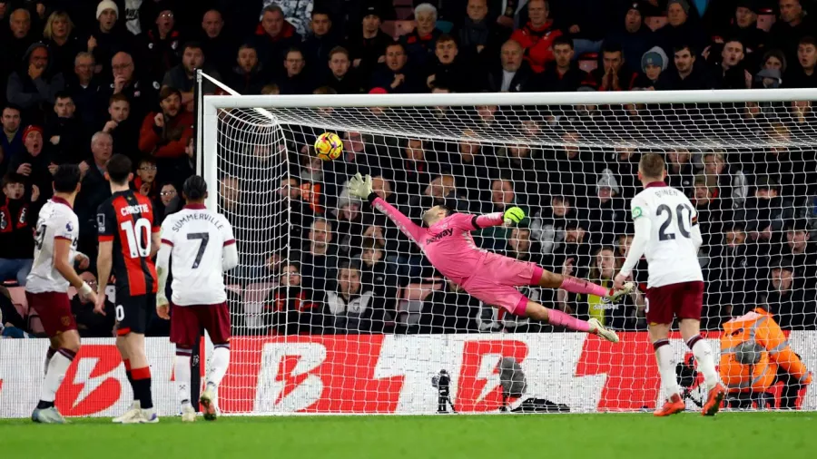 Bournemouth y West Ham firmaron un empate de goles tardíos en la Premier League