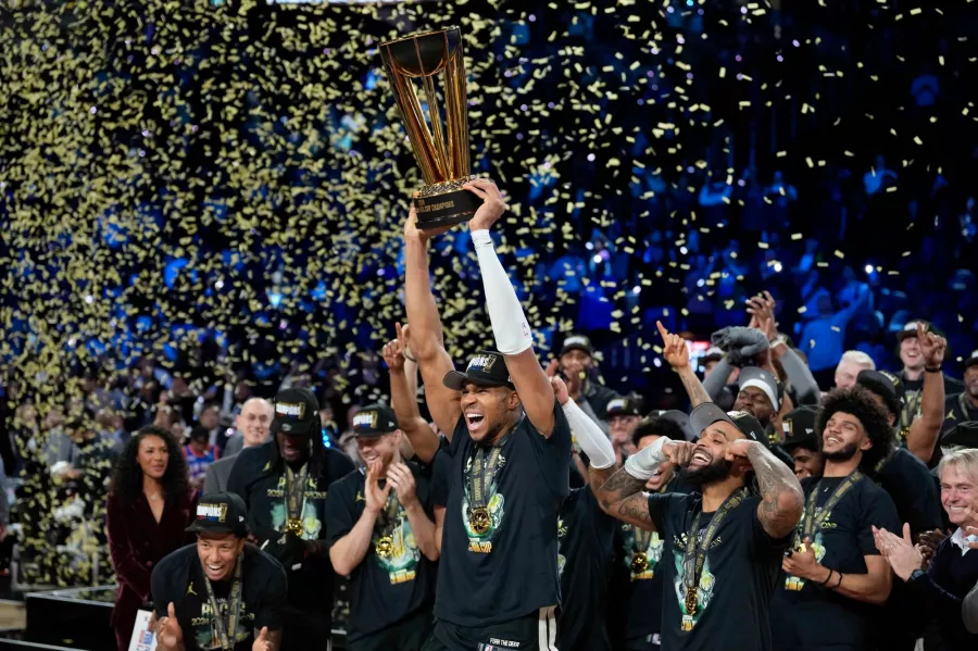 La NBA Cup 2024 es de los Milwaukee Bucks y así lo festejaron