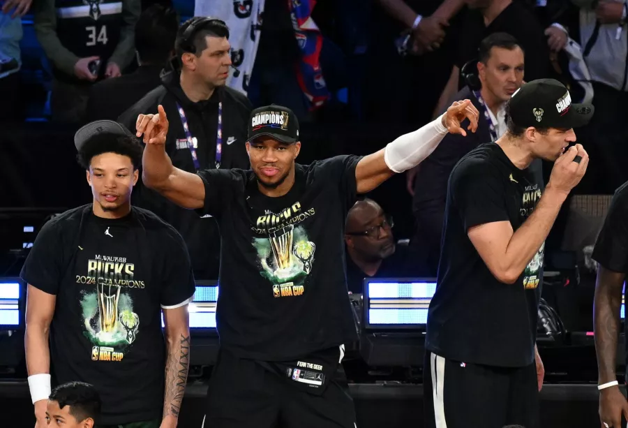 La NBA Cup 2024 es de los Milwaukee Bucks y así lo festejaron