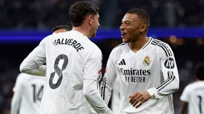 Kylian Mbappé hace su mejor gol y todo es alegría en el Real Madrid