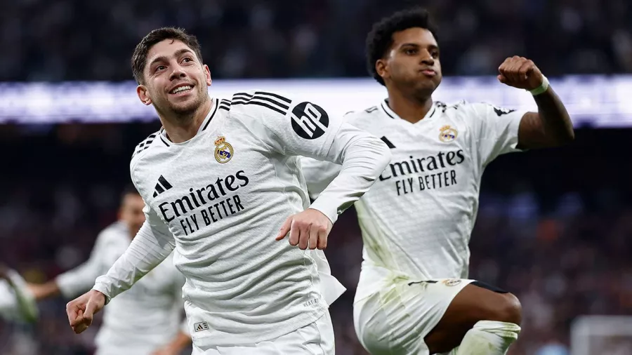 Así fue el festejo en el Santiago Bernabéu.