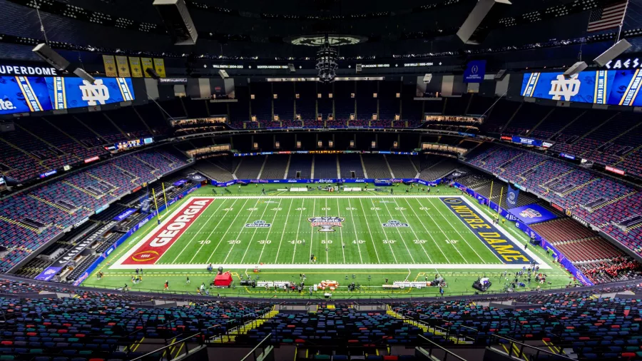 El Super Dome de Nueva Orleans es un 'bunker' para recibir el Sugar Bowl