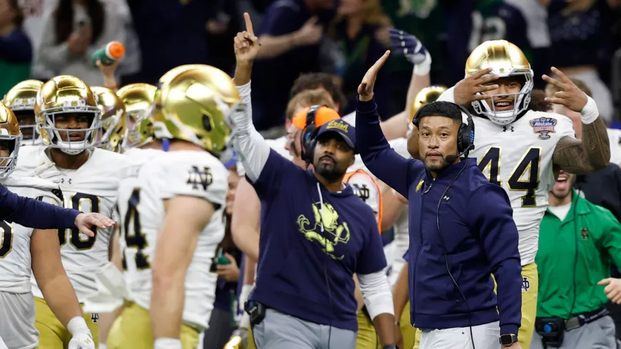 'Dulce' festejo de Notre Dame en el Sugar Bowl