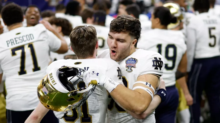 'Dulce' festejo de Notre Dame en el Sugar Bowl