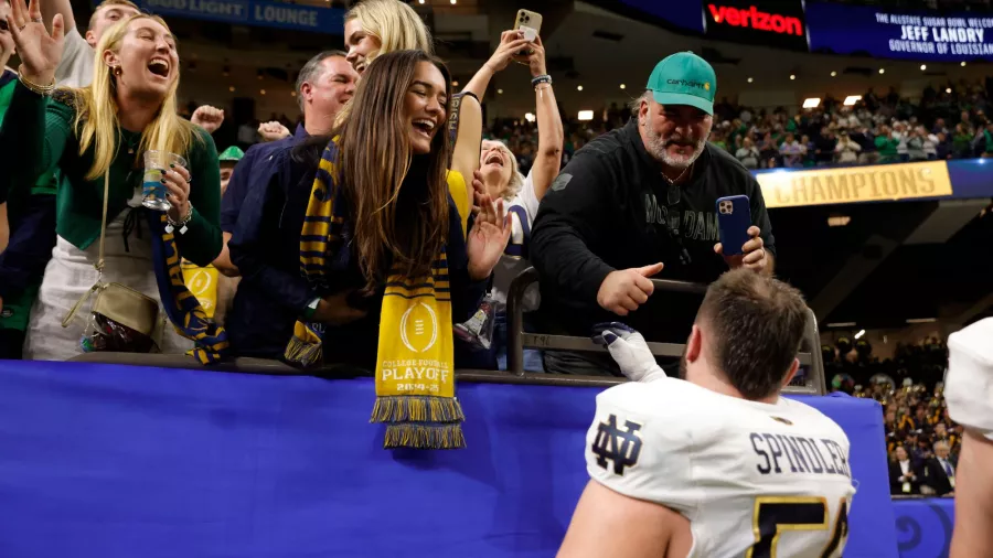 'Dulce' festejo de Notre Dame en el Sugar Bowl