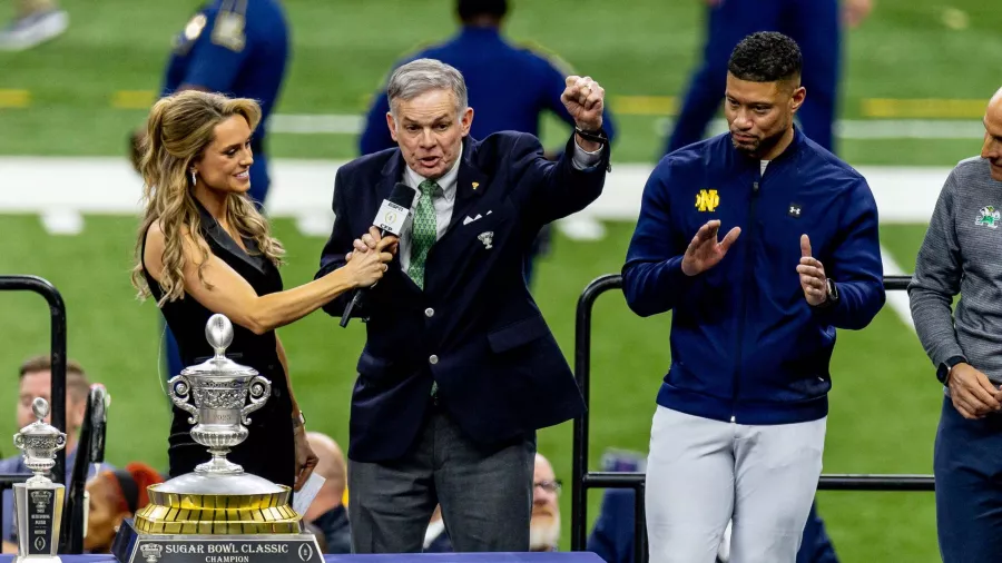 'Dulce' festejo de Notre Dame en el Sugar Bowl