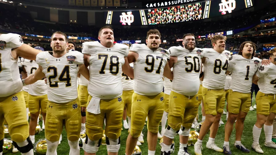 'Dulce' festejo de Notre Dame en el Sugar Bowl