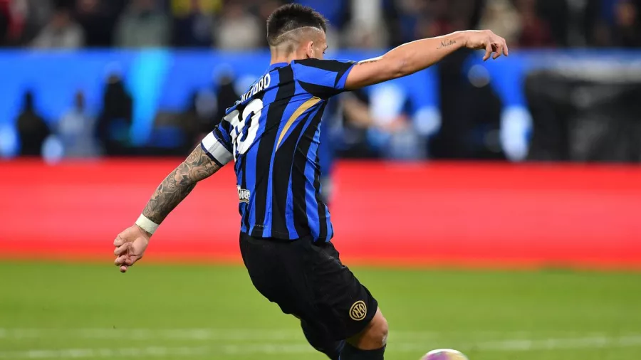 Lautaro abrió el marcador en la final de la Supercopa de Italia y le volvió a marcar a Milan que es su víctima favorita