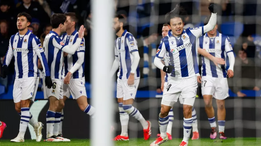 Real Sociedad quedó en la séptima posición de la tabla con 28 puntos