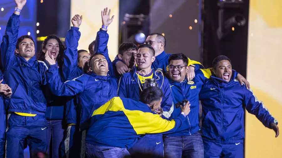 Así fue la fiesta de América para celebrar el tricampeonato