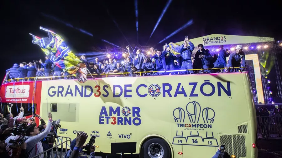 Así fue la fiesta de América para celebrar el tricampeonato