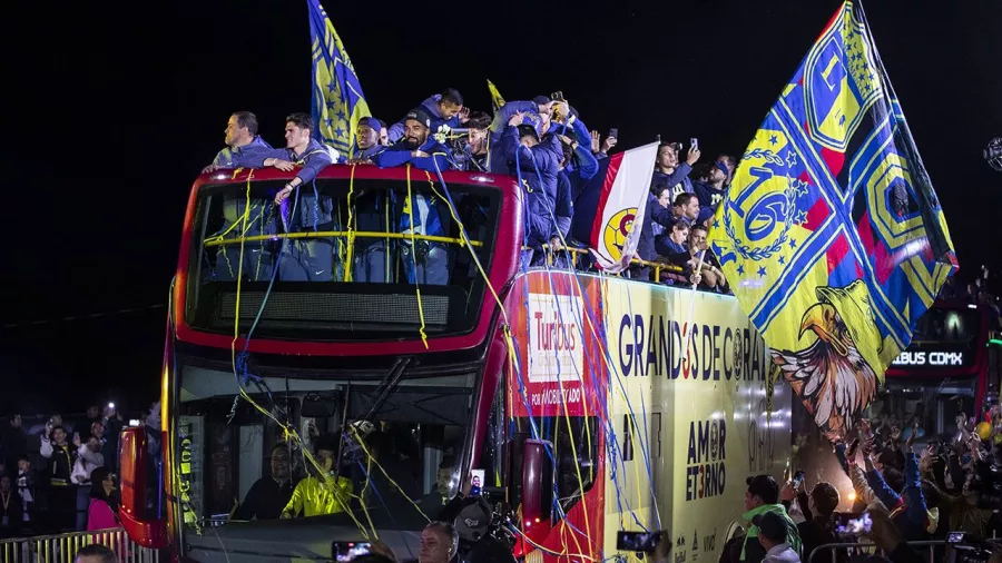 Así fue la fiesta de América para celebrar el tricampeonato