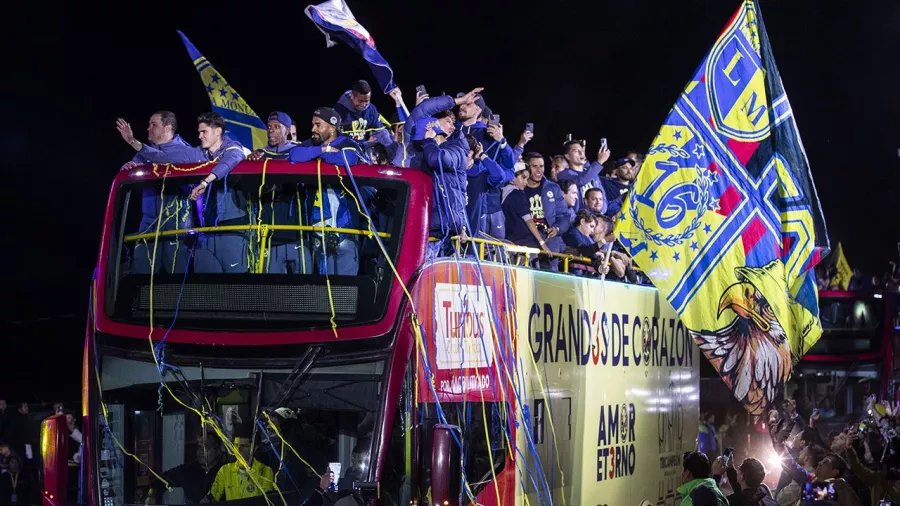 Así fue la fiesta de América para celebrar el tricampeonato