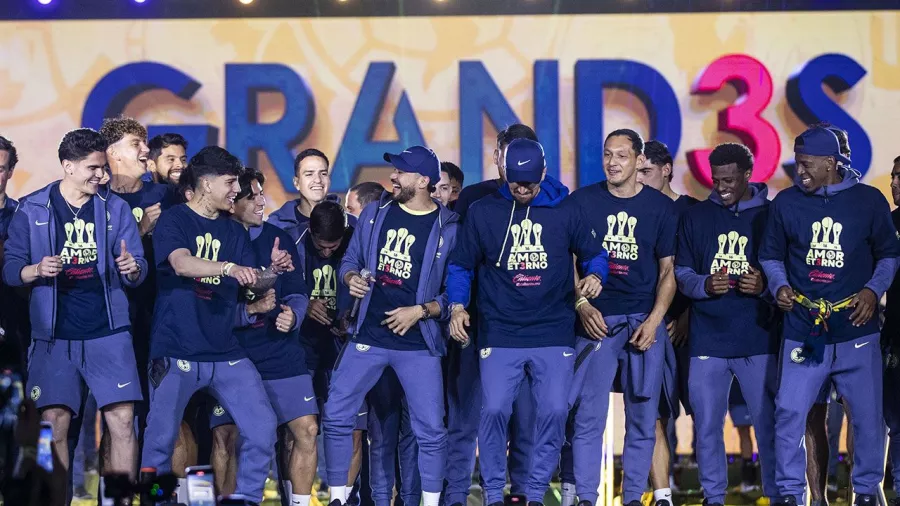 Así fue la fiesta de América para celebrar el tricampeonato