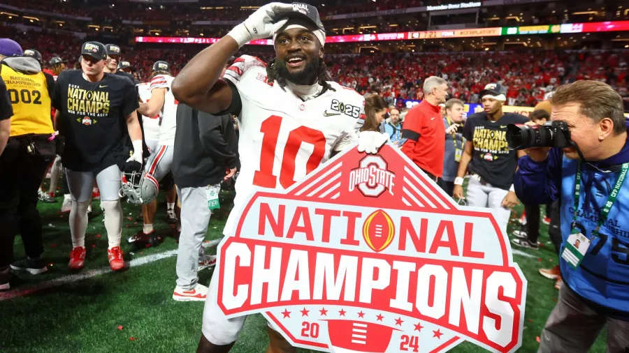 Gran festejo de los Ohio State Buckeyes, campeones nacionales