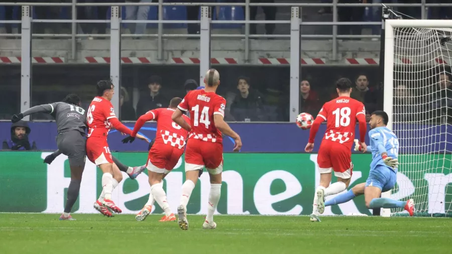 Tercer gol del portugués esta temporada en la Champions League