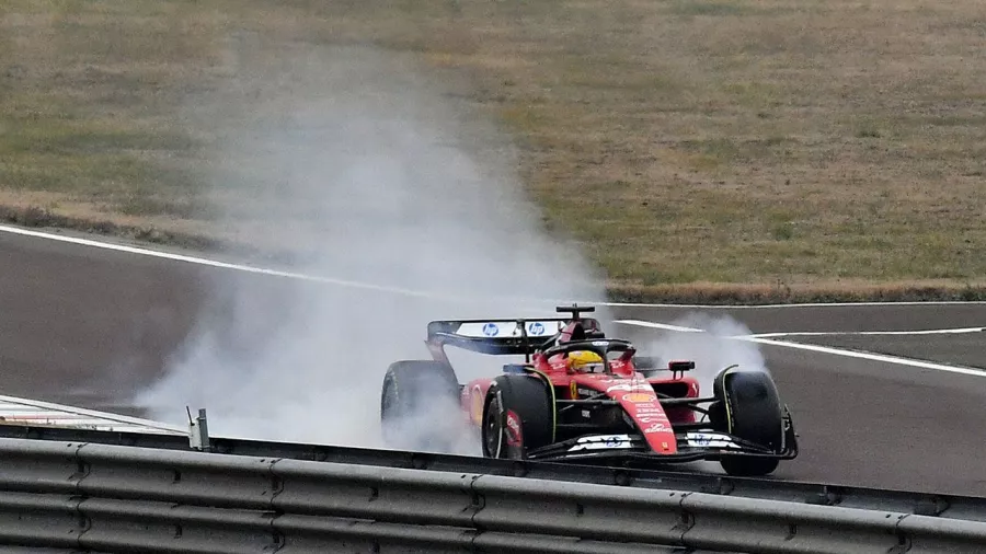 Lewis Hamilton y su primer día con un monoplaza de Ferrari